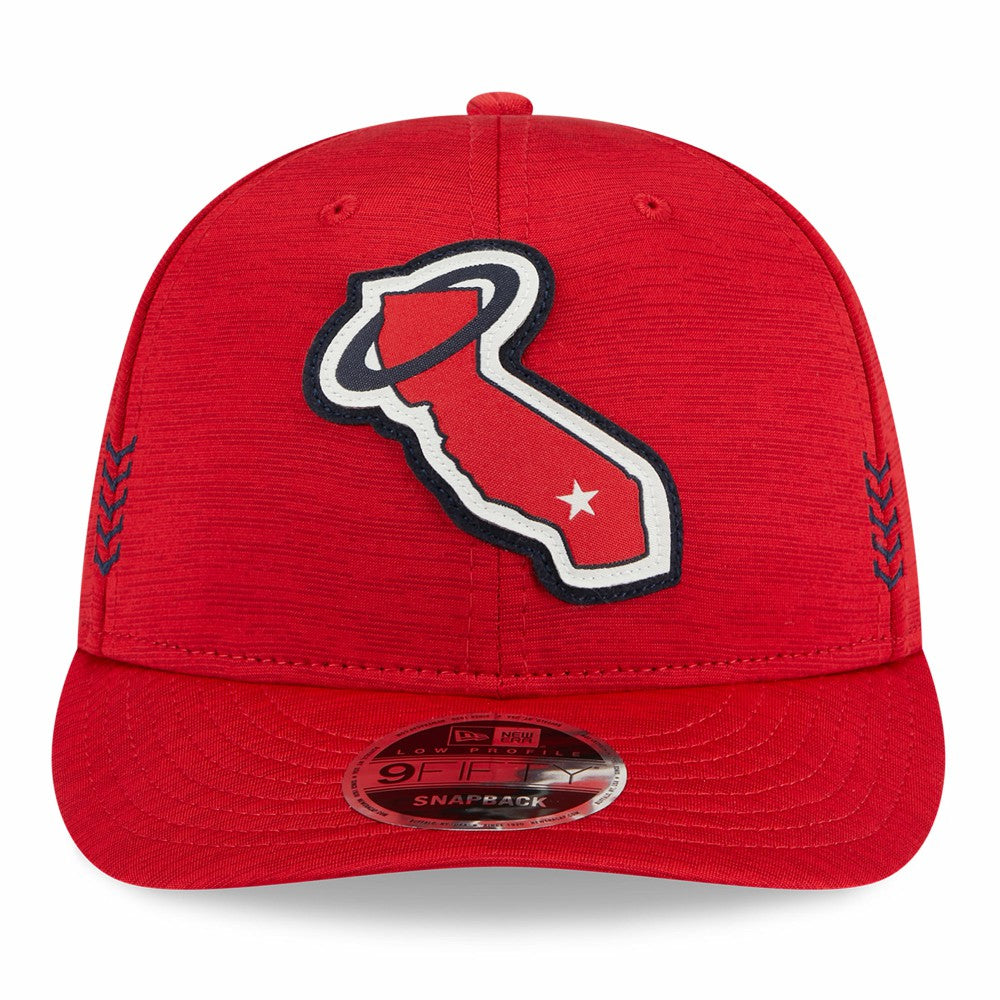 Los Angeles Angels New Era 2024 Clubhouse Low Profile 9FIFTY Snapback Hat On Sale