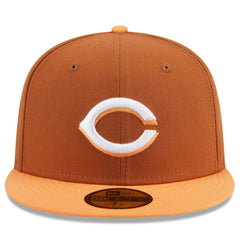 Cincinnati Reds New Era Spring Color Basic Two-Tone 59FIFTY Fitted Hat Lifestyle