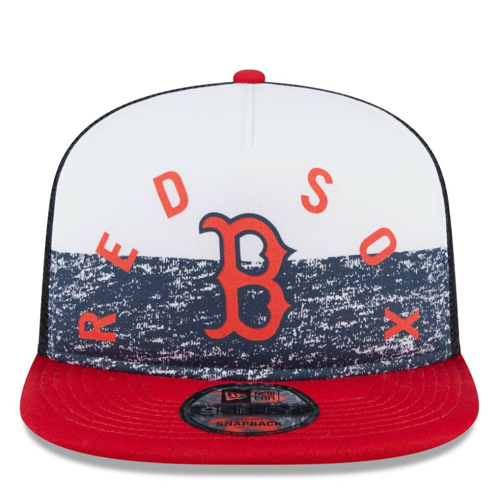 Boston Red Sox New Era Team Foam Front A-Frame Trucker 9FIFTY Snapback Hat for sale