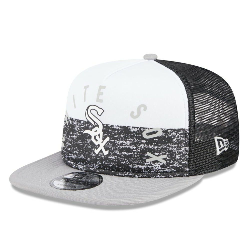 Chicago White Sox New Era Team Foam Front A-Frame Trucker 9FIFTY Snapback Hat for sale