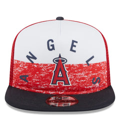 Los Angeles Angels New Era Team Foam Front A-Frame Trucker 9FIFTY Snapback Hat for sale