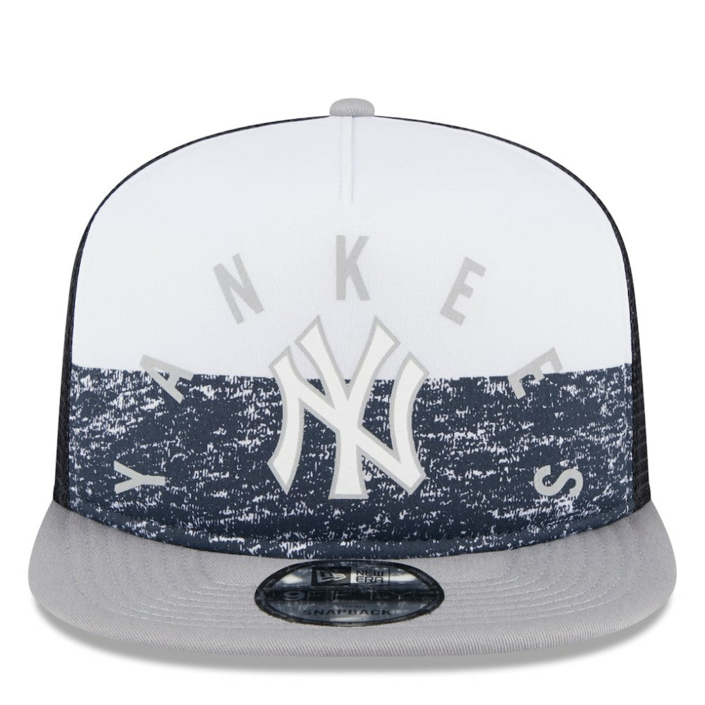 New York Yankees New Era Team Foam Front A-Frame Trucker 9FIFTY Snapback Hat discount