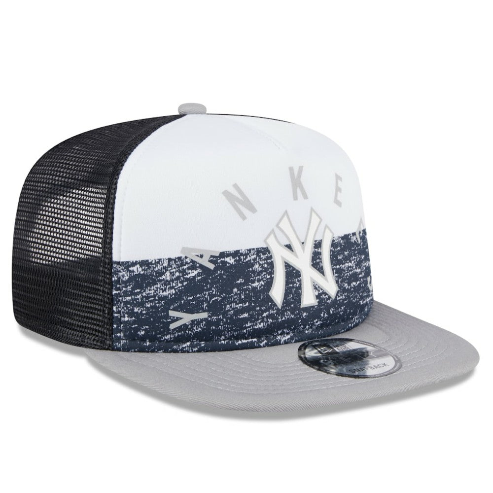 New York Yankees New Era Team Foam Front A-Frame Trucker 9FIFTY Snapback Hat discount