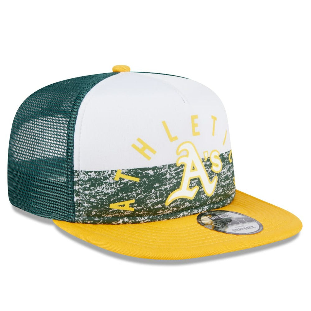 Athletics New Era Team Foam Front A-Frame Trucker 9FIFTY Snapback Hat On Sale