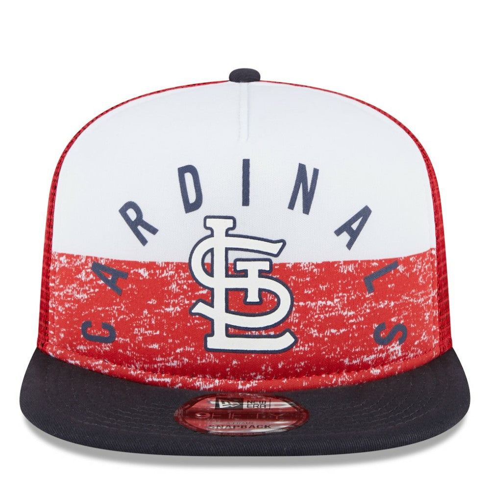 St. Louis Cardinals New Era Team Foam Front A-Frame Trucker 9FIFTY Snapback Hat discount
