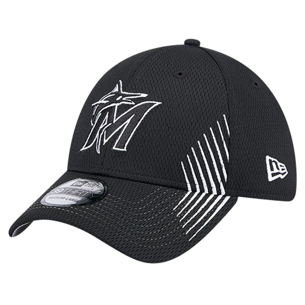 Miami Marlins New Era Active Dash Mark 39THIRTY Flex Hat On Sale