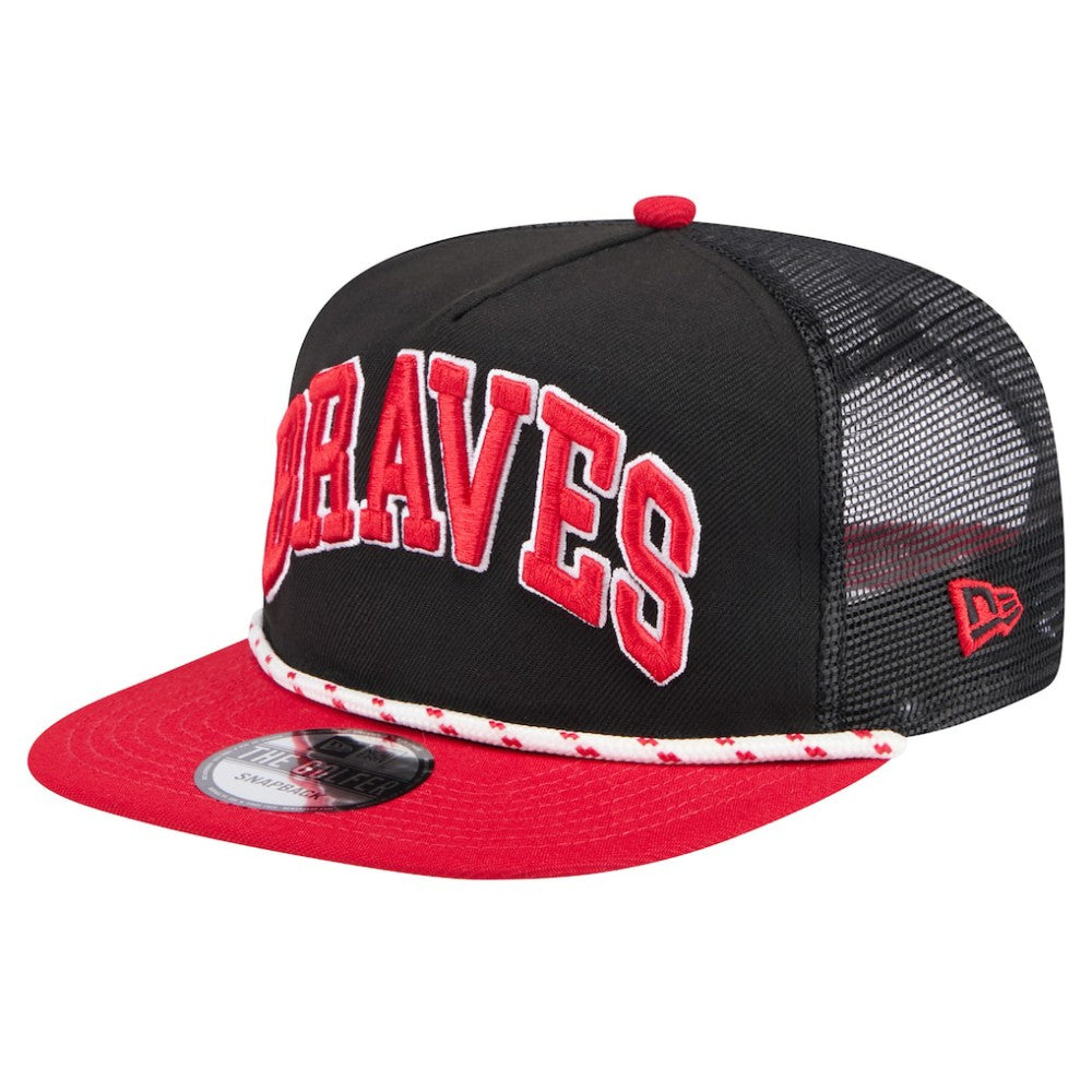 Atlanta Braves New Era Throwback Meshback Golfer Hat Clearance