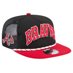Atlanta Braves New Era Throwback Meshback Golfer Hat Clearance