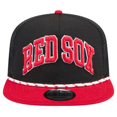 Boston Red Sox New Era Throwback Meshback Golfer Hat Lifestyle