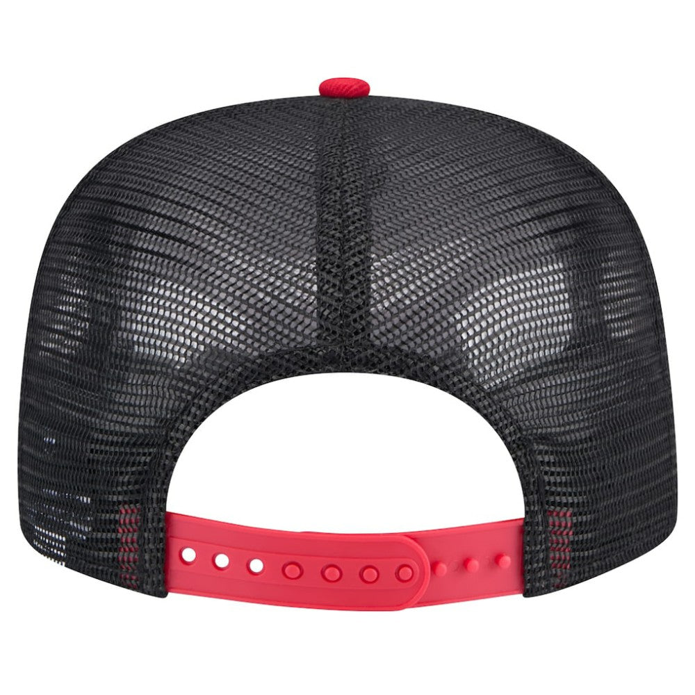 Boston Red Sox New Era Throwback Meshback Golfer Hat Lifestyle