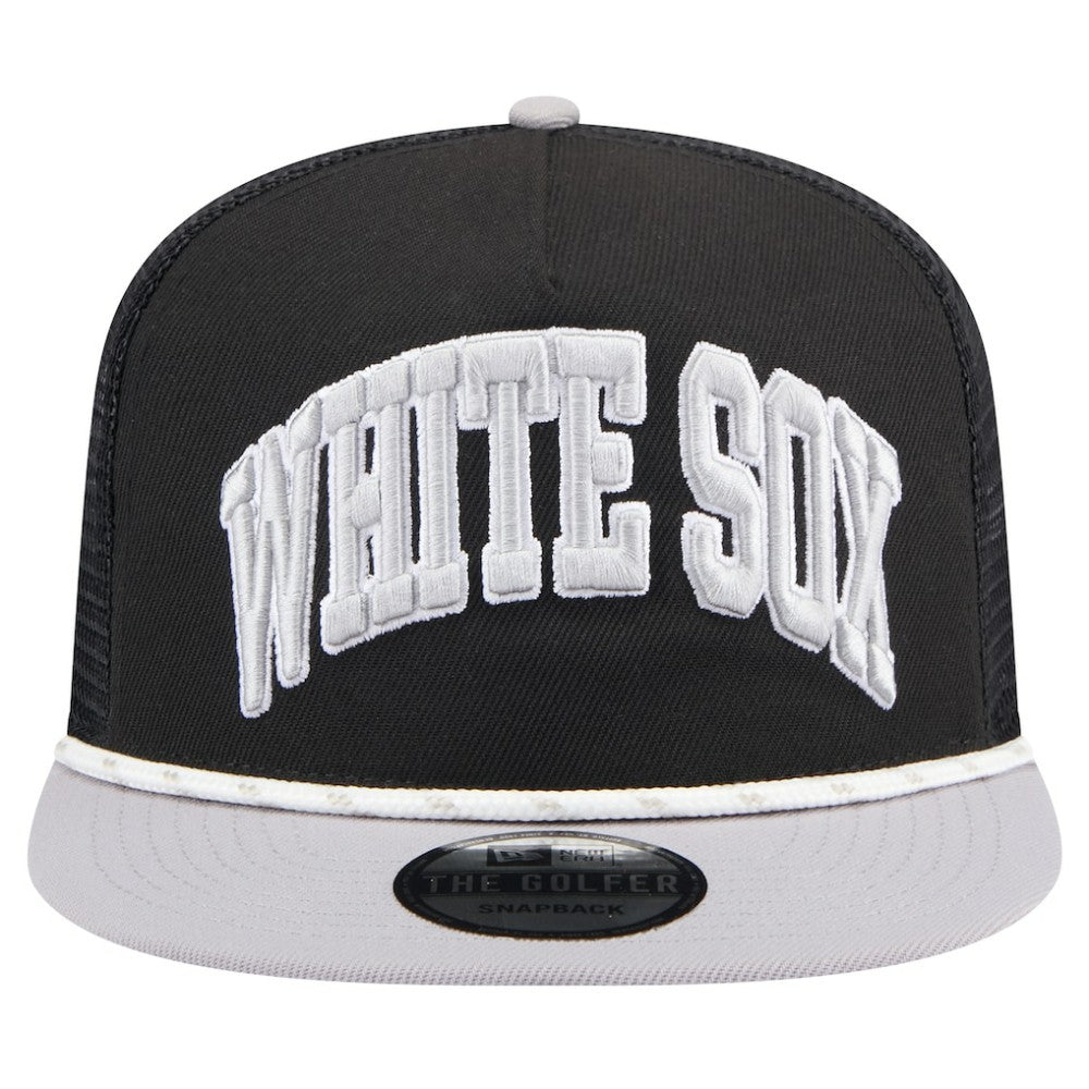 Chicago White Sox New Era Throwback Meshback Golfer Hat Lifestyle