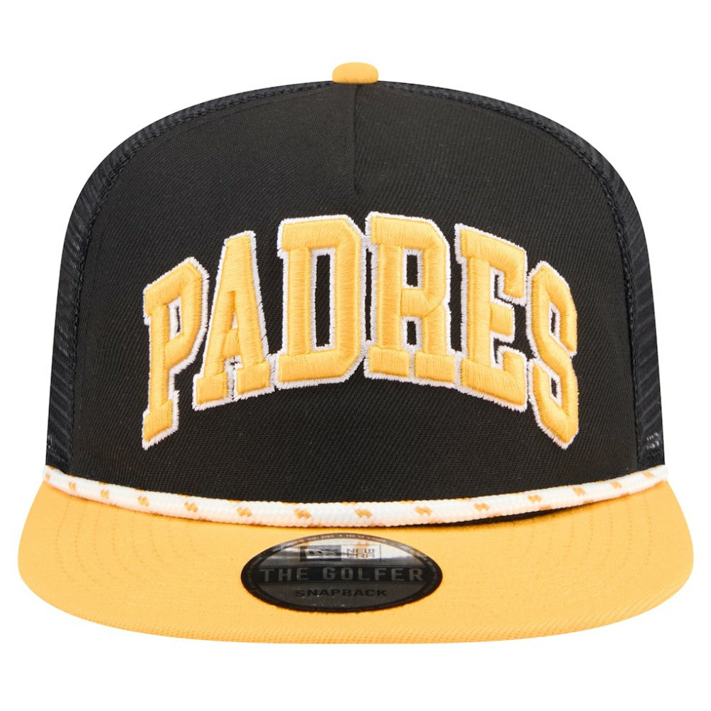 San Diego Padres New Era Throwback Meshback Golfer Hat On Sale