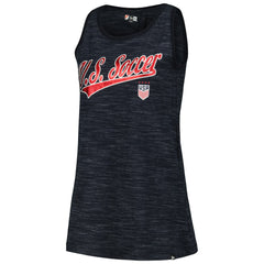 New Era USWNT 5th & Ocean by New Era Women's Athletic Cross Back Tank Top - Navy