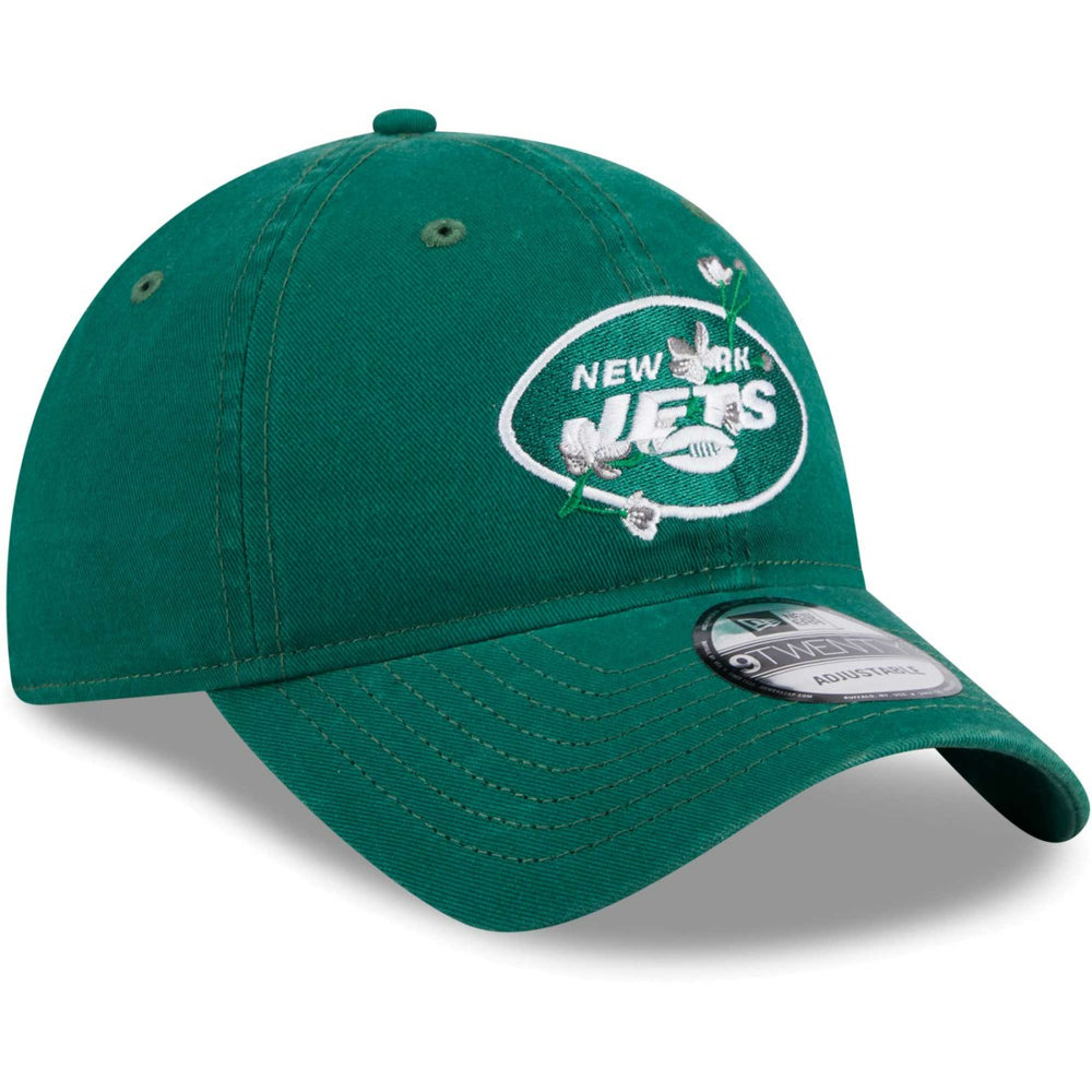 New York Jets New Era Women's Game Day Flower 9TWENTY Adjustable Hat Green - NFL