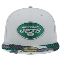 New York Jets New Era Active Camo 59FIFTY Fitted Hat Gray - NFL