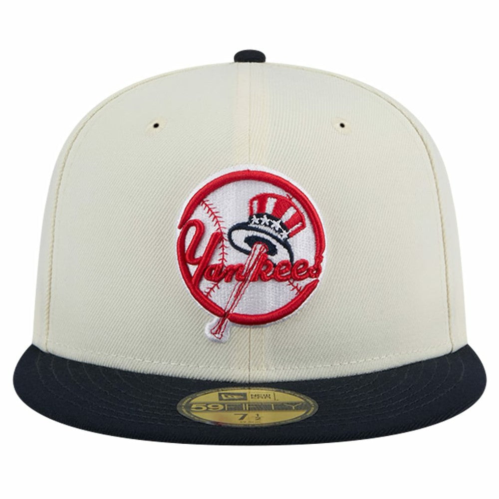 New York Yankees New Era Top Hat Chrome 59FIFTY Fitted Hat Lifestyle