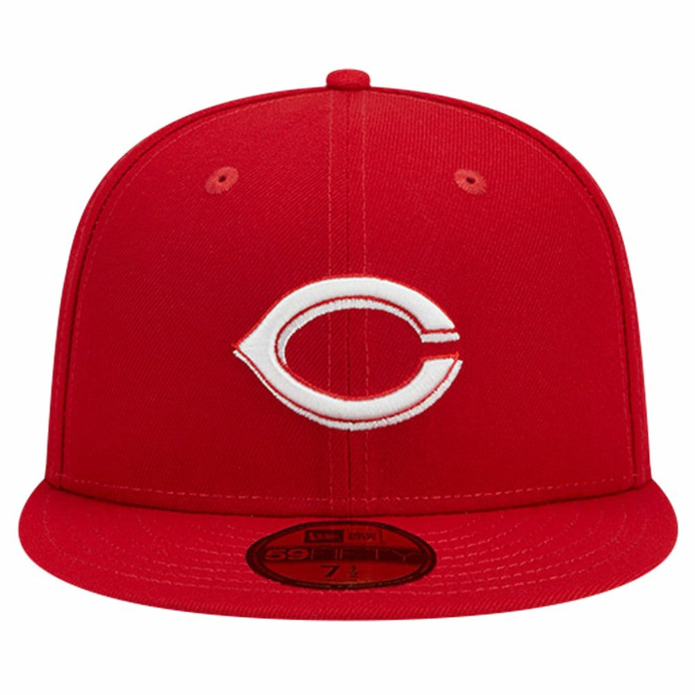 Cincinnati Reds New Era Logo 59FIFTY Fitted Hat Lifestyle