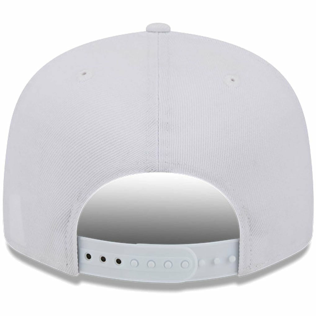 Miami Dolphins New Era Main White on White 9FIFTY Snapback Hat - NFL