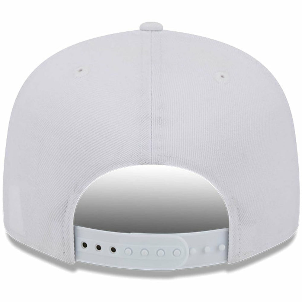 Miami Dolphins New Era Main White on White 9FIFTY Snapback Hat - NFL