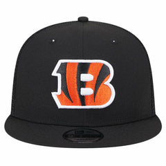 Cincinnati Bengals New Era Main Trucker 9FIFTY Snapback Hat Black - NFL
