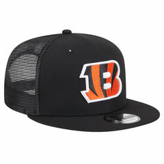 Cincinnati Bengals New Era Main Trucker 9FIFTY Snapback Hat Black - NFL