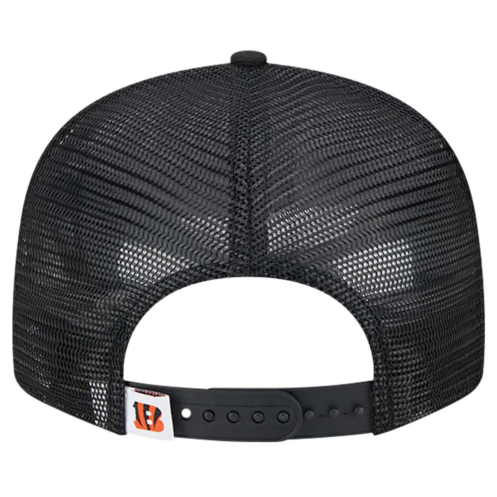 Cincinnati Bengals New Era Main Trucker 9FIFTY Snapback Hat Black - NFL
