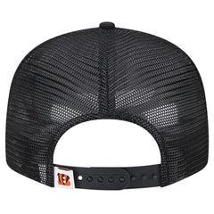 Cincinnati Bengals New Era Main Trucker 9FIFTY Snapback Hat Black - NFL