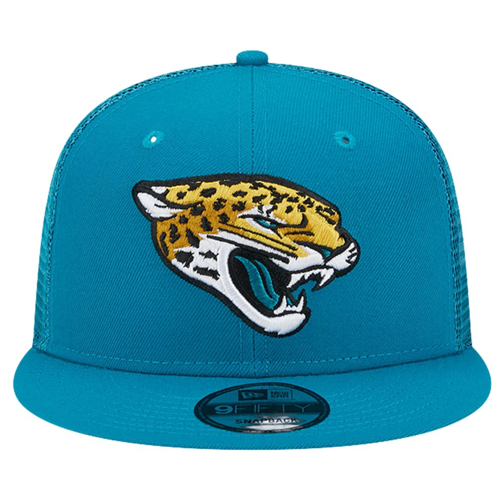 Jacksonville Jaguars New Era Main Trucker 9FIFTY Snapback Hat Teal - NFL