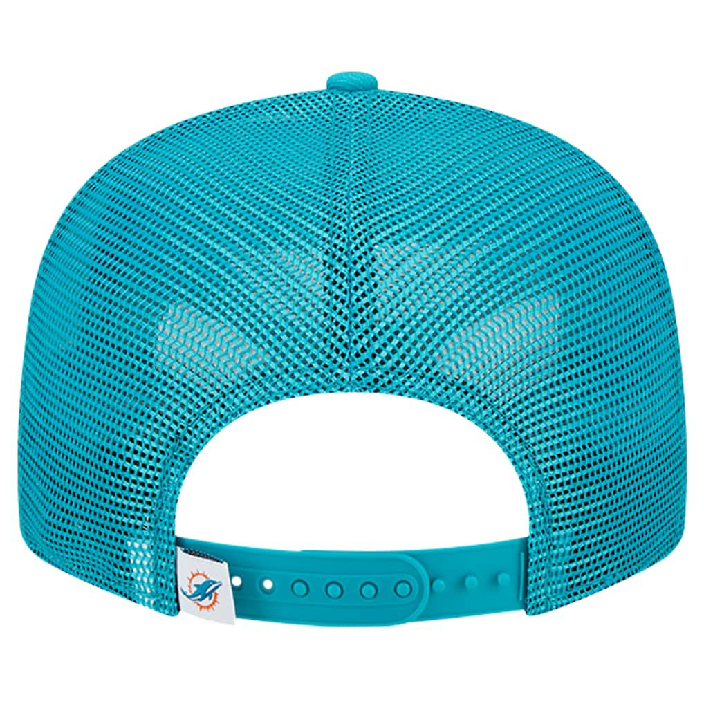Miami Dolphins New Era Main Trucker 9FIFTY Snapback Hat Aqua - NFL