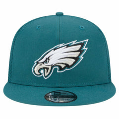 Philadelphia Eagles New Era Main Trucker 9FIFTY Snapback Hat Midnight Green - NFL