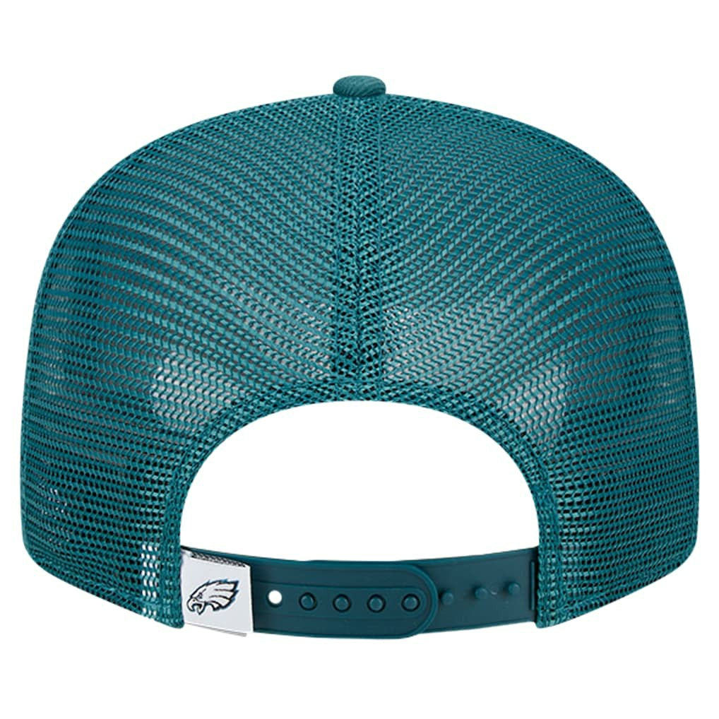 Philadelphia Eagles New Era Main Trucker 9FIFTY Snapback Hat Midnight Green - NFL