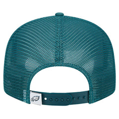 Philadelphia Eagles New Era Main Trucker 9FIFTY Snapback Hat Midnight Green - NFL