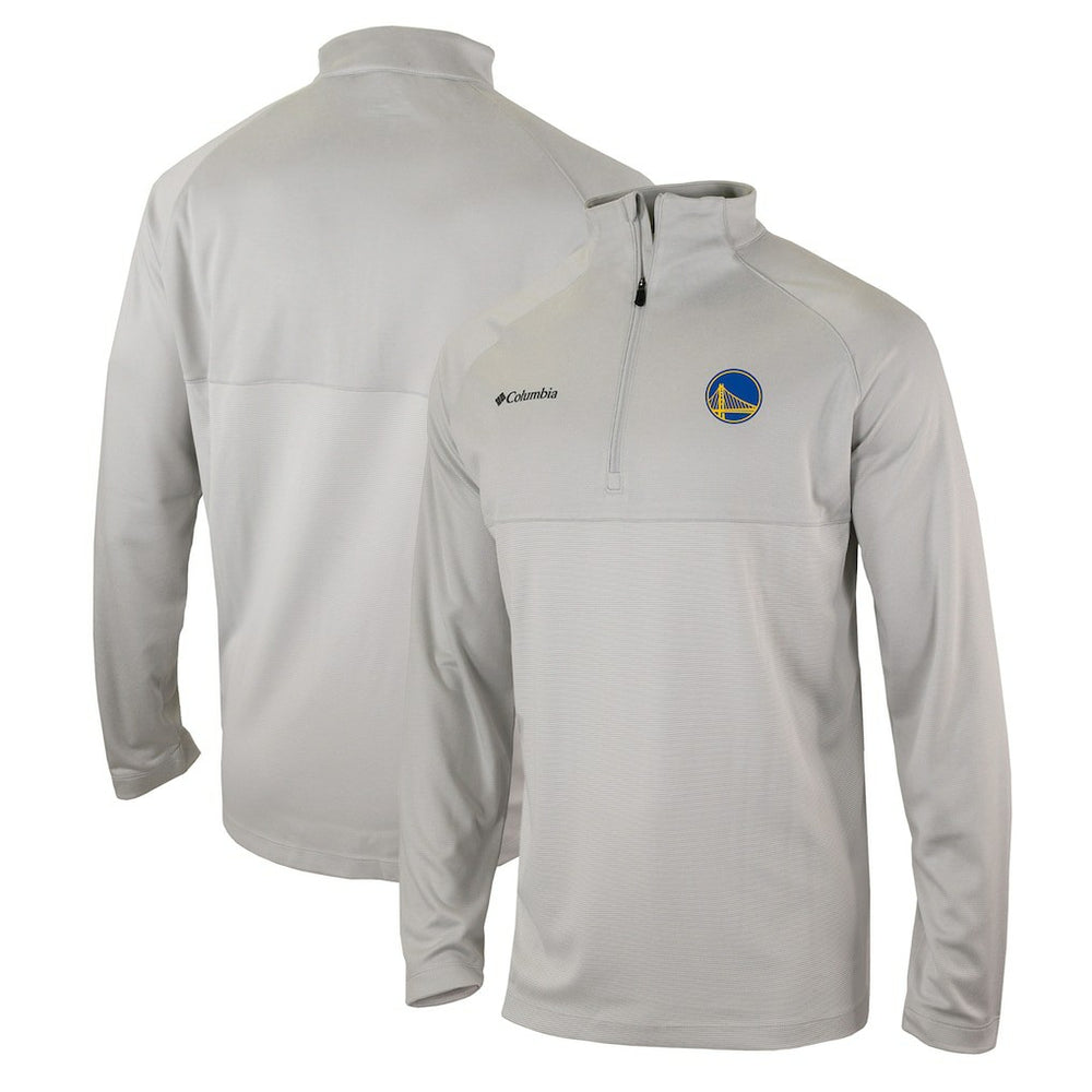 Columbia - Golden State Warriors Omni-Wick Rockin' It Quarter-Zip Pullover Top - Heather Gray
