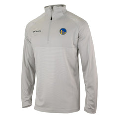 Columbia - Golden State Warriors Omni-Wick Rockin' It Quarter-Zip Pullover Top - Heather Gray