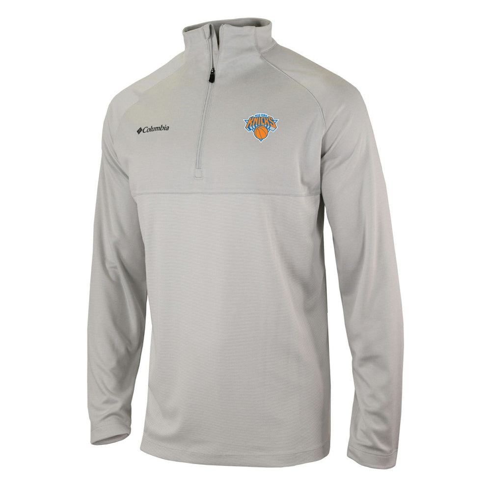 Columbia - New York Knicks Omni-Wick Rockin' It Quarter-Zip Pullover Top - Heather Gray