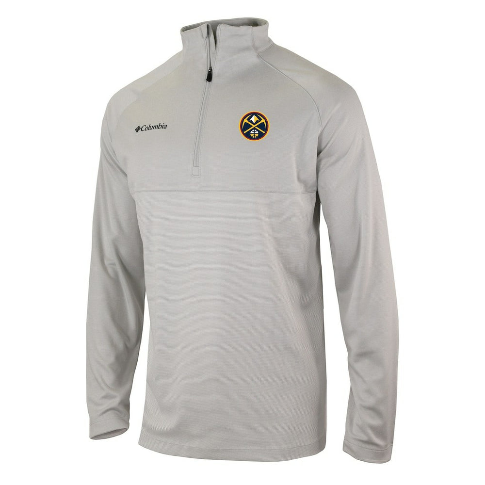 Columbia - Denver Nuggets Omni-Wick Rockin' It Quarter-Zip Pullover Top - Heather Gray