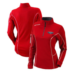 Columbia - New Orleans Pelicans Women's Omni-Wick Shotgun Quarter-Zip Pullover Top - Red