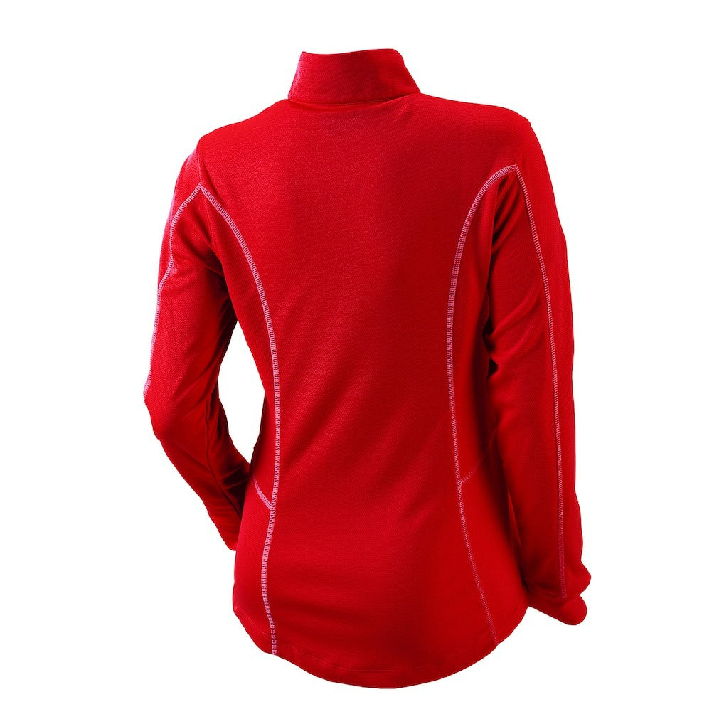 Columbia - New Orleans Pelicans Women's Omni-Wick Shotgun Quarter-Zip Pullover Top - Red