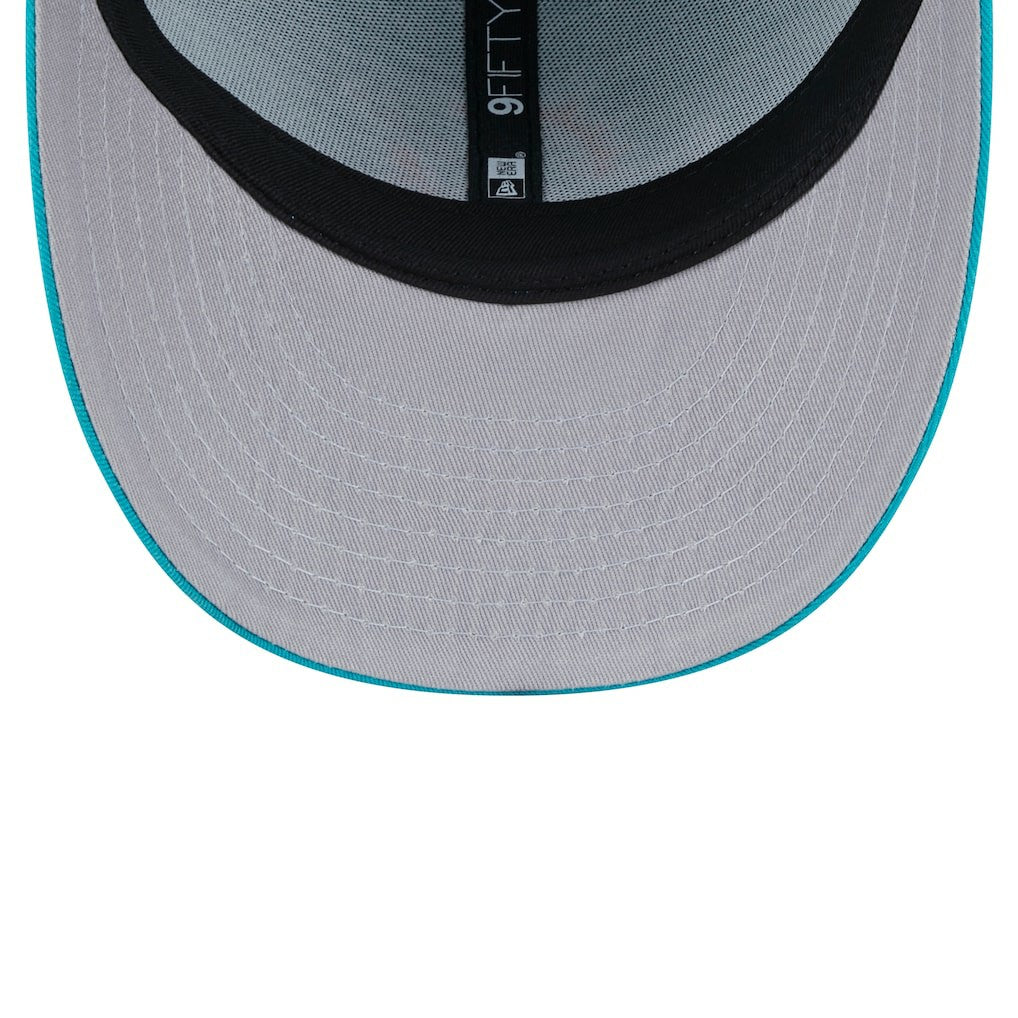 Miami Dolphins New Era Main Low Profile 9FIFTY Snapback Hat Aqua - NFL