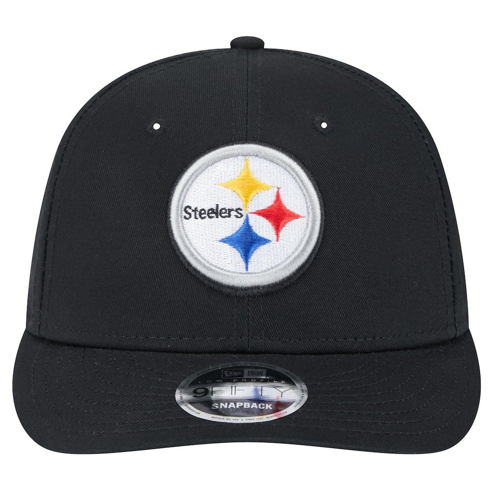 Pittsburgh Steelers New Era Main Low Profile 9FIFTY Snapback Hat Black - NFL