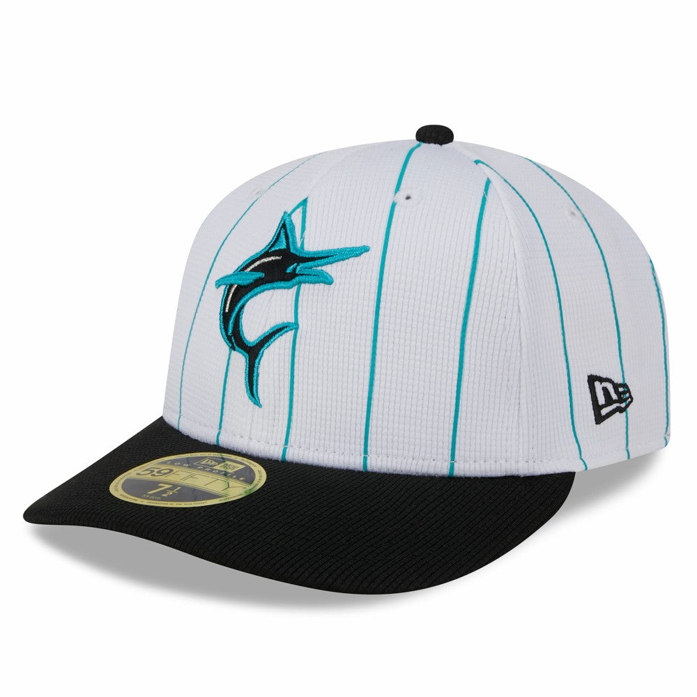 Miami Marlins New Era 2025 Batting Practice Low Profile 59FIFTY Fitted Hat Clearance
