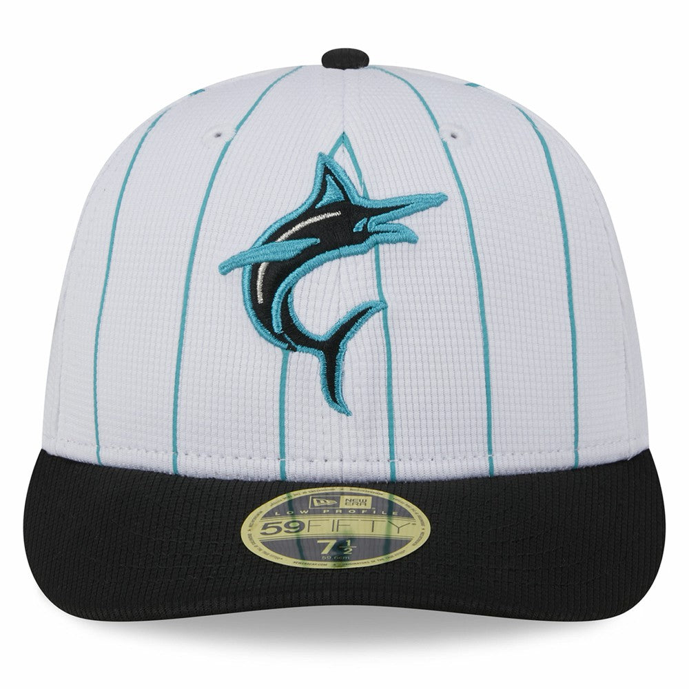 Miami Marlins New Era 2025 Batting Practice Low Profile 59FIFTY Fitted Hat Clearance