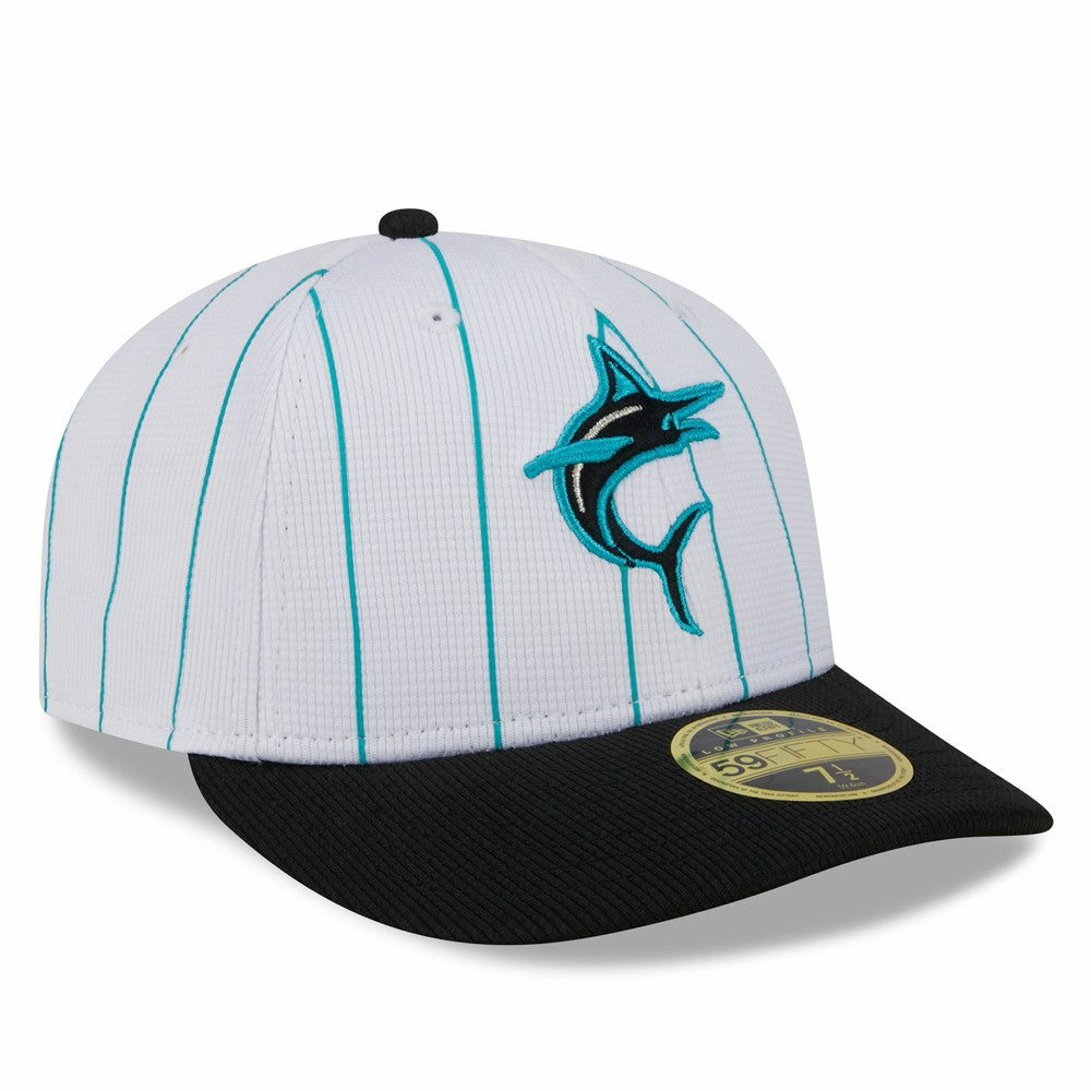 Miami Marlins New Era 2025 Batting Practice Low Profile 59FIFTY Fitted Hat Clearance