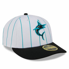 Miami Marlins New Era 2025 Batting Practice Low Profile 59FIFTY Fitted Hat Clearance