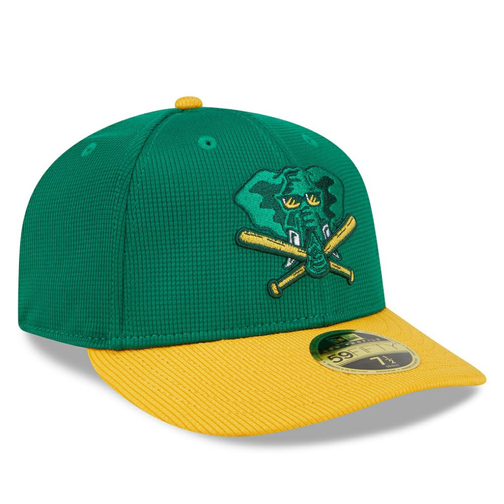 Athletics New Era 2025 Batting Practice Low Profile 59FIFTY Fitted Hat Lifestyle