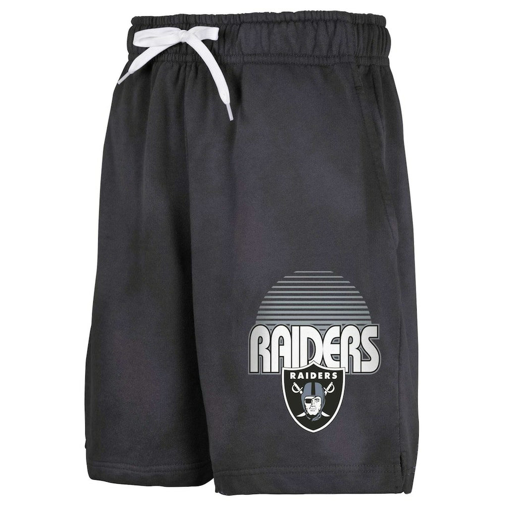 Las Vegas Raiders Youth Beach Bum Sun-Bleached French Terry Shorts Black - NFL
