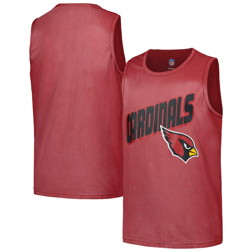 Arizona Cardinals Youth Sun-Bleached Ride the Tide Tank Top Cardinal - NFL