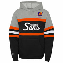 Mitchell & Ness - Phoenix Suns Youth Hardwood Classics Head Coach Pullover Hoodie - Black/Heather Gray