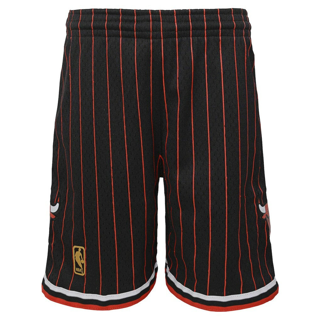 Mitchell & Ness - Chicago Bulls Youth Hardwood Classics Swingman Shorts - Black