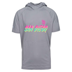 San Diego Padres Levelwear City Connect Phase Core Logo Short Sleeve Hoodie for sale